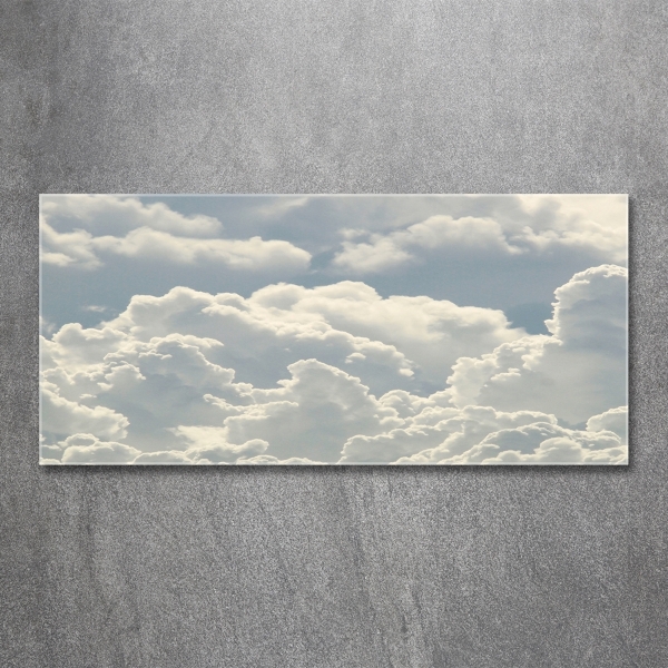 Foto glasbild Wolken