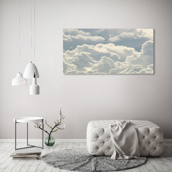 Foto glasbild Wolken