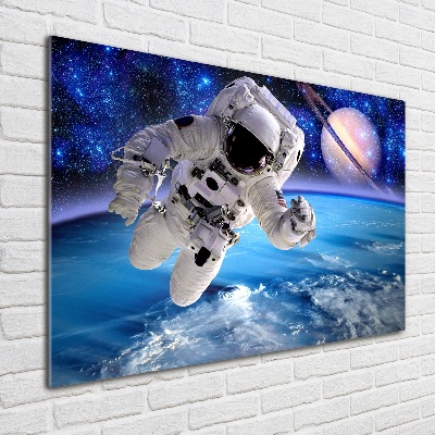 Glasbild Astronaut