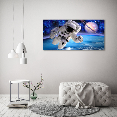 Glasbild Astronaut
