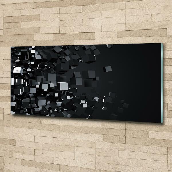 Glasbild 3D-Abstraktion