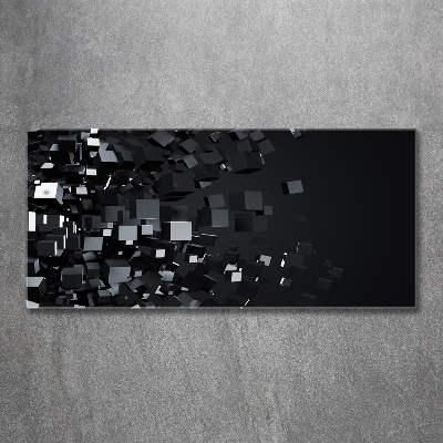 Glasbild 3D-Abstraktion