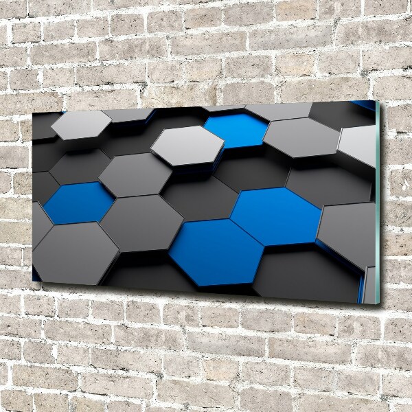 Bild auf glas 3D-Abstraktion