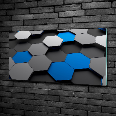 Bild auf glas 3D-Abstraktion