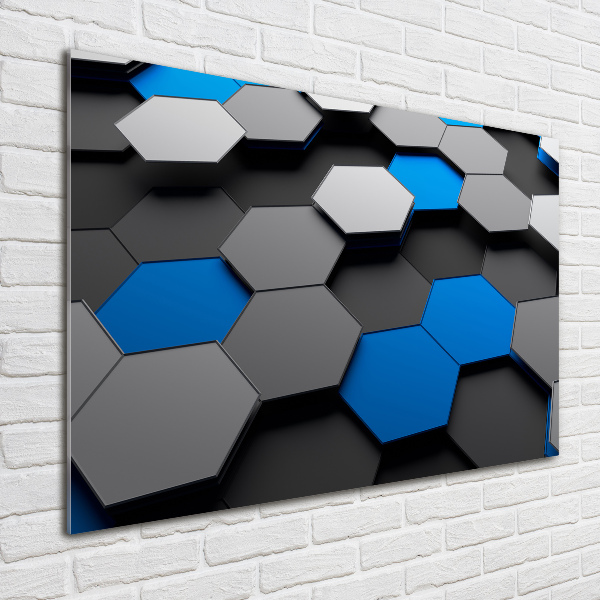 Bild auf glas 3D-Abstraktion