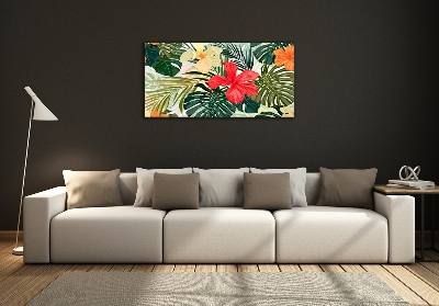 Bild auf glas Hawaiianische Blumen