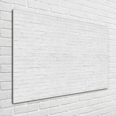 Foto glasbild Ziegelmauer