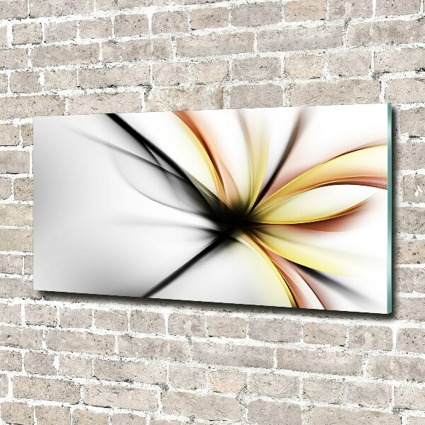 Glasbild Abstrakte Blume