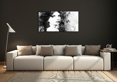 Foto glasbild Frauenporträt