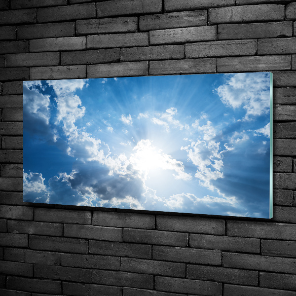 Foto glasbild Wolken am Himmel