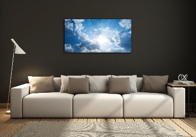 Foto glasbild Wolken am Himmel