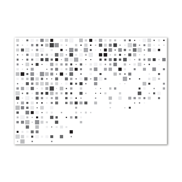 Glasbild Abstraktionsquadrate