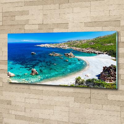 Glasbild Meeresbucht