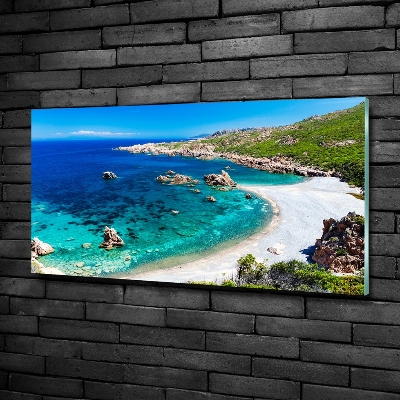 Glasbild Meeresbucht