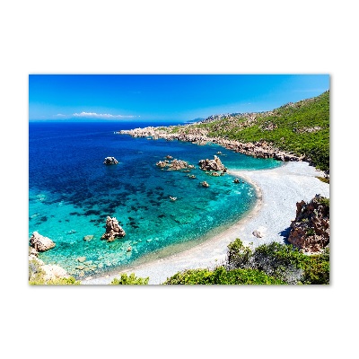 Glasbild Meeresbucht