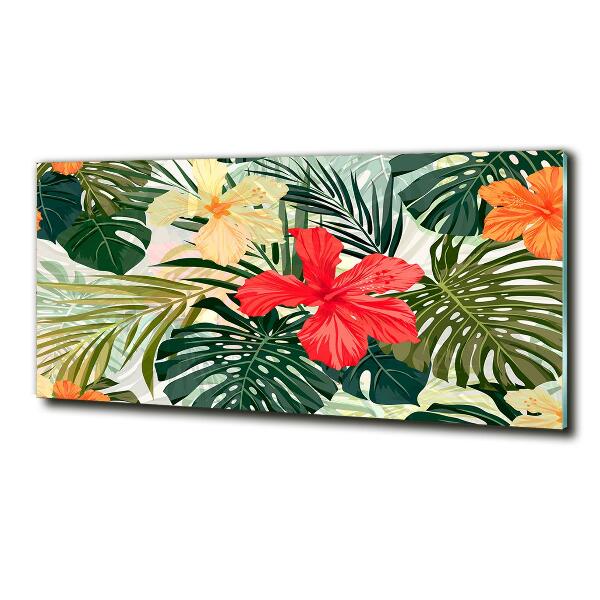 Bild auf glas Hawaiianische Blumen