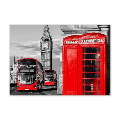 Bild auf glas Rote Busse