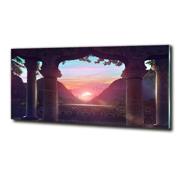 Foto glasbild Östliche Architektur