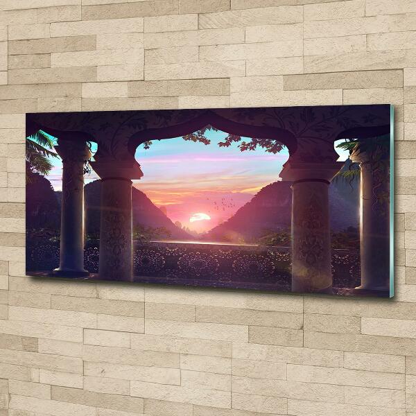 Foto glasbild Östliche Architektur