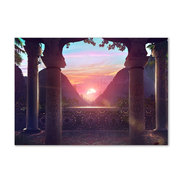 Foto glasbild Östliche Architektur