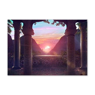 Foto glasbild Östliche Architektur