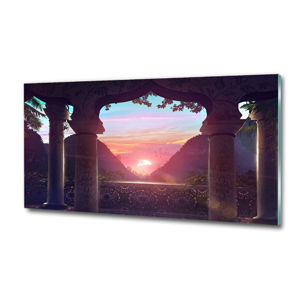 Foto glasbild Östliche Architektur