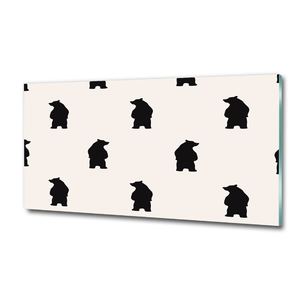 Foto glasbild Bären