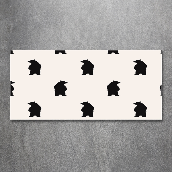 Foto glasbild Bären