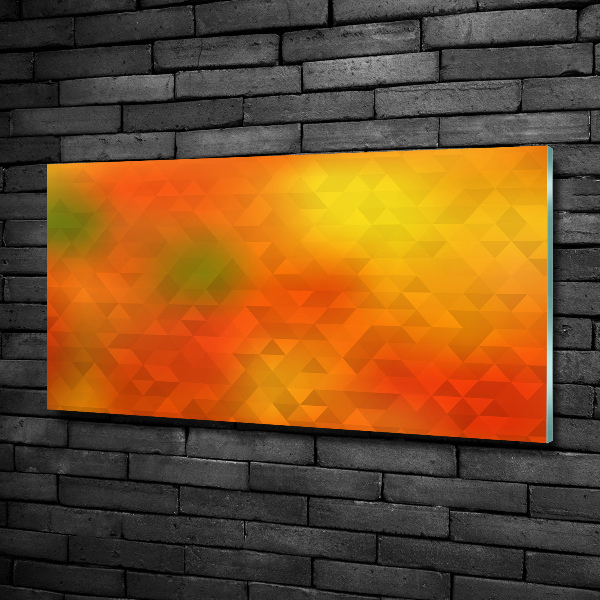 Glasbild Abstrakte Dreiecke