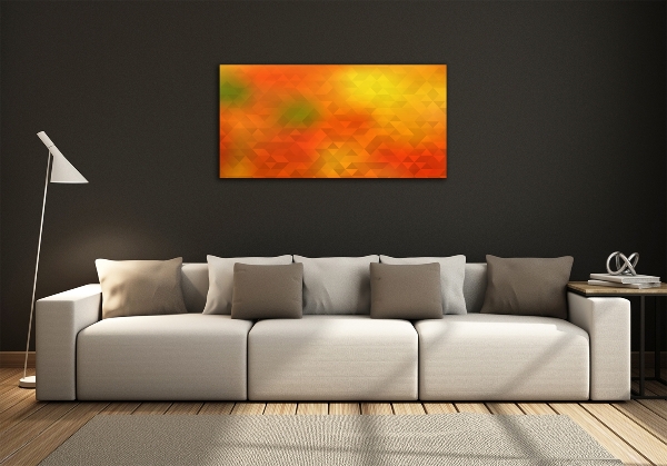 Glasbild Abstrakte Dreiecke