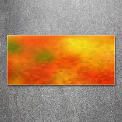 Glasbild Abstrakte Dreiecke