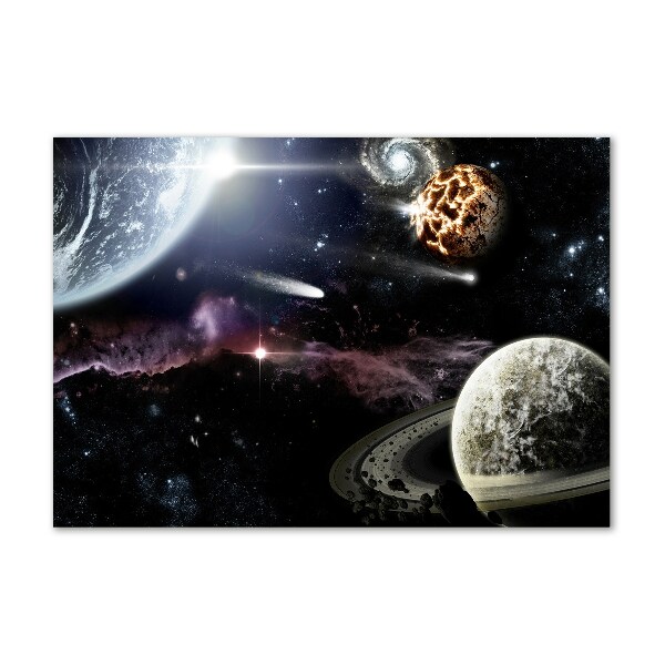 Foto glasbild Galaxis