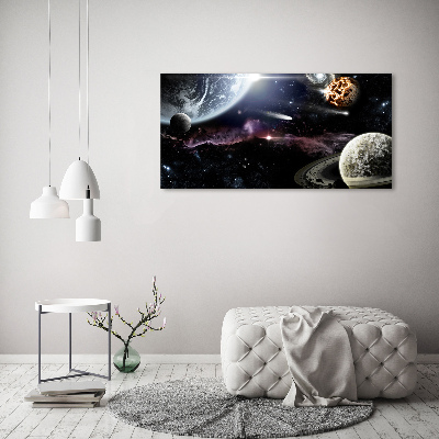 Foto glasbild Galaxis