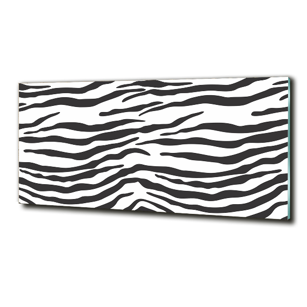 Glasbild Zebra-Hintergrund