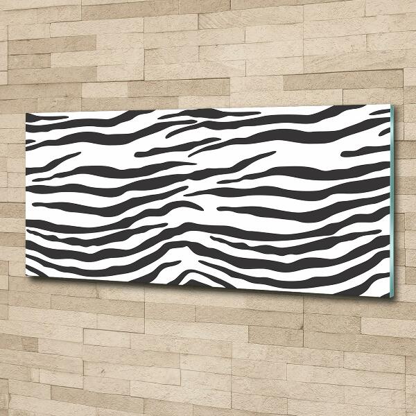 Glasbild Zebra-Hintergrund