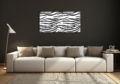 Glasbild Zebra-Hintergrund