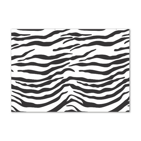 Glasbild Zebra-Hintergrund