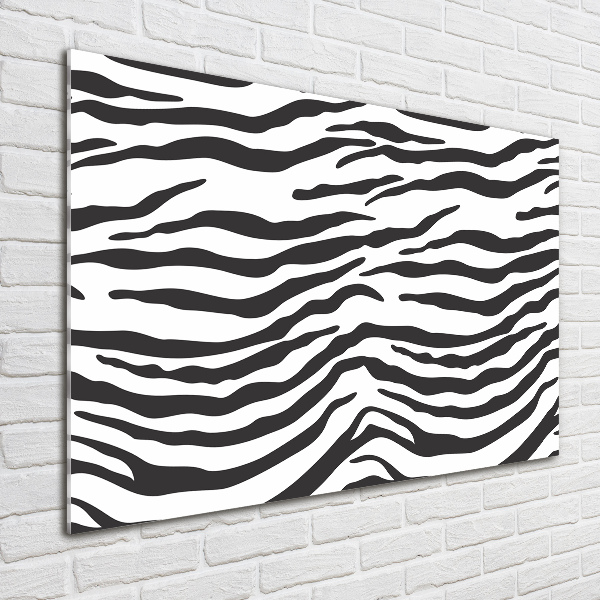 Glasbild Zebra-Hintergrund