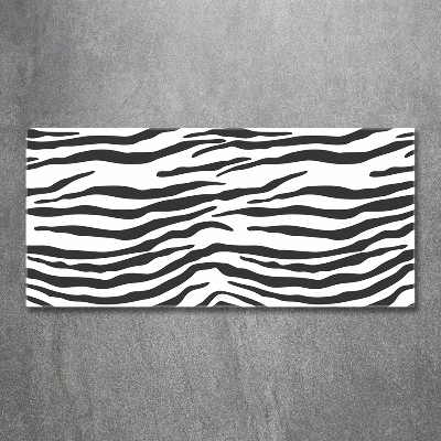 Glasbild Zebra-Hintergrund