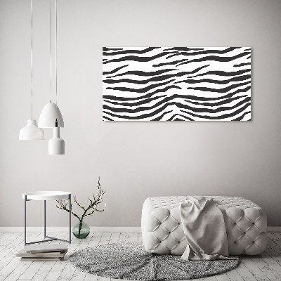 Glasbild Zebra-Hintergrund