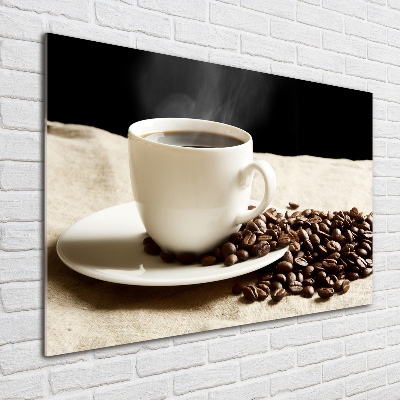 Glasbild Aromatischer Kaffee