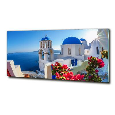 Foto glasbild Santorini, Griechenland