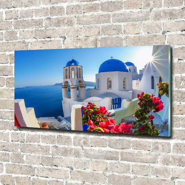 Foto glasbild Santorini, Griechenland