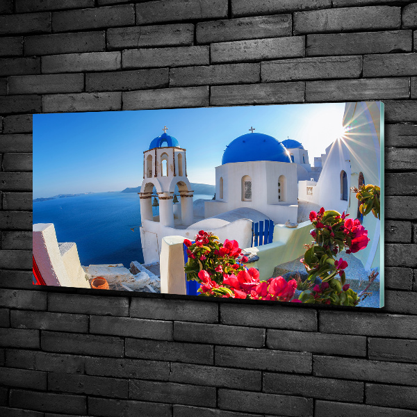 Foto glasbild Santorini, Griechenland