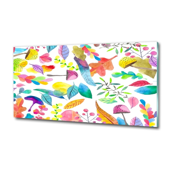 Bild auf glas Blumenmuster