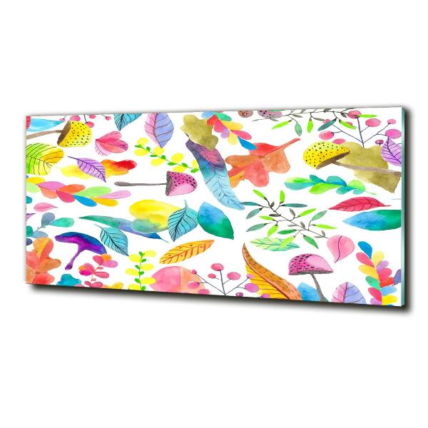 Bild auf glas Blumenmuster