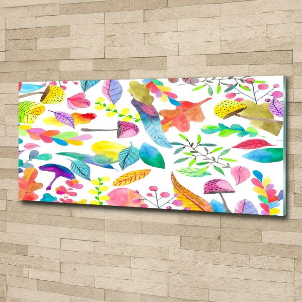 Bild auf glas Blumenmuster