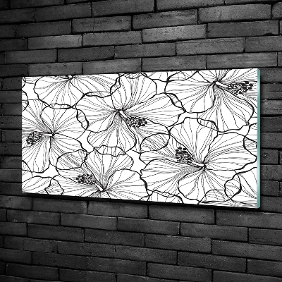 Glasbild Hawaiianische Blumen