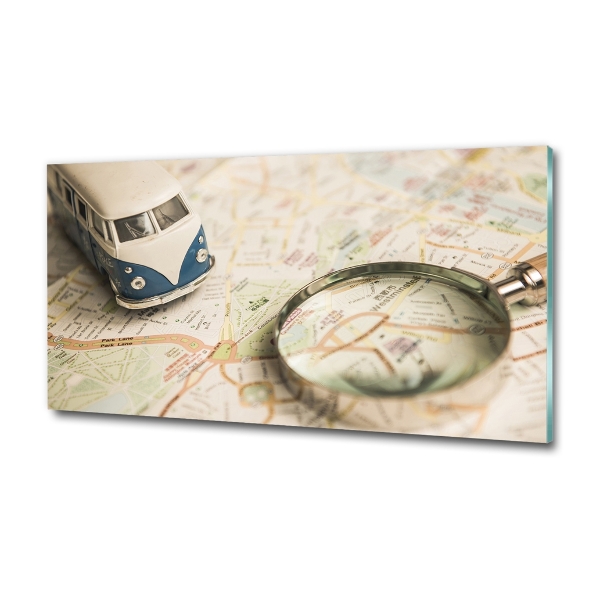 Glasbild Symbolik des Reisens