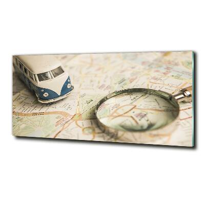 Glasbild Symbolik des Reisens